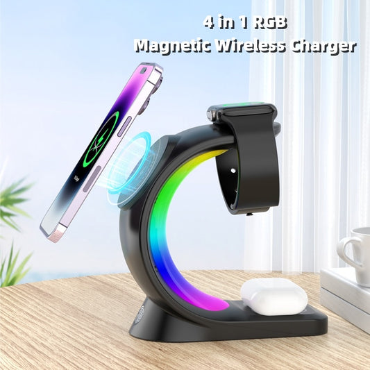 4-In-1 Magnetic Wireless Charging Station